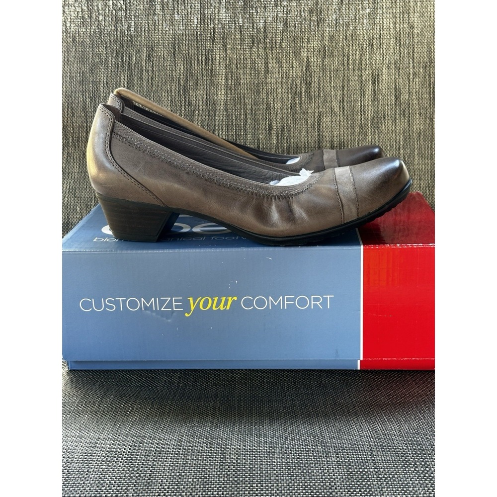 Abeo Mia Taupe  leather Size 8N New‎ In Box Bio System Built In Orthotic